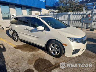 Czwarte zdjęcie samochodu z boku: 2019 HONDA ODYSSEY EXL VIN:5FNRL6H74KB029427 - miniatura