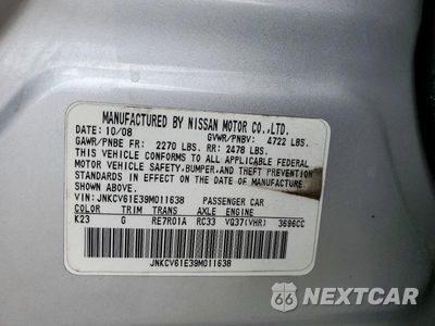 Zdjęcie 12 z 12 samochodu: 2009 INFINITI G37 SEDAN BASE VIN:JNKCV61E39M011638 - miniatura