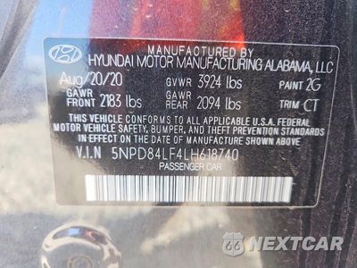 Zdjęcie 13 z 13 samochodu: 2020 HYUNDAI ELANTRA LIMITED VIN:5NPD84LF4LH618740 - miniatura