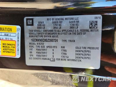 Zdjęcie 13 z 13 samochodu: 2016 CHEVROLET SILVERADO K1500 VIN:1GCNKNEC8GZ390724 - miniatura