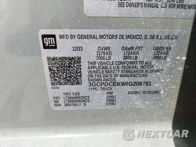 Zdjęcie 12 z 12 samochodu: 2024 CHEVROLET SILVERADO K1500 TRAIL BOSS CUSTOM VIN:3GCPDCEK9RG206781 - miniatura