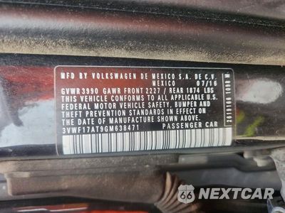 Zdjęcie 12 z 12 samochodu: 2016 VOLKSWAGEN BEETLE 1.8T VIN:3VWF17AT9GM638471 - miniatura