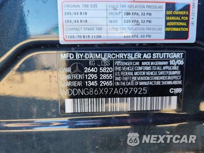 Zdjęcie 12 z 12 samochodu: 2007 MERCEDES-BENZ S 550 4MATIC VIN:WDDNG86X97A097925 - miniatura