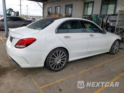 Trzecie zdjęcie samochodu z tyłu: 2017 MERCEDES-BENZ C 300 VIN:55SWF4JB4HU229907 - miniatura