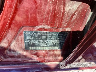 Zdjęcie 12 z 12 samochodu: 2009 HYUNDAI SONATA GLS VIN:5NPET46C39H517265 - miniatura