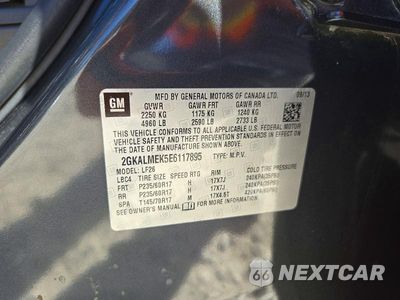 Zdjęcie 14 z 14 samochodu: 2014 GMC TERRAIN SLE VIN:2GKALMEK5E6117895 - miniatura