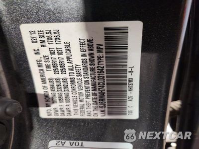 Zdjęcie 13 z 13 samochodu: 2012 HONDA CR-V EXL VIN:5J6RM4H74CL031642 - miniatura