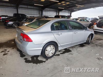 Trzecie zdjęcie samochodu z tyłu: 2006 HONDA CIVIC HYBRID VIN:JHMFA36276S014121 - miniatura