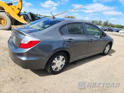 Trzecie zdjęcie samochodu z tyłu: 2012 HONDA CIVIC HYBRID VIN:JHMFB4F29CS010425 - miniatura