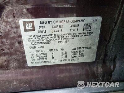 Zdjęcie 13 z 13 samochodu: 2017 BUICK ENCORE SPORT TOURING VIN:KL4CJ2SB1HB069374 - miniatura