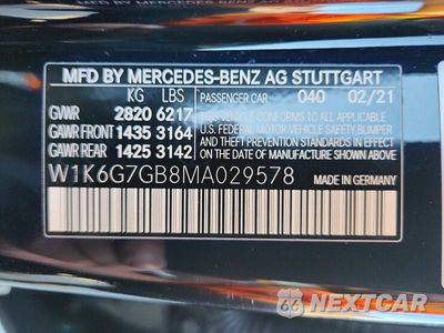 Zdjęcie 13 z 13 samochodu: 2021 MERCEDES-BENZ S 580 4MATIC VIN:W1K6G7GB8MA029578 - miniatura