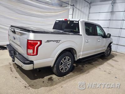 Trzecie zdjęcie samochodu z tyłu: 2017 FORD F150 SUPERCREW VIN:1FTEW1EP8HFA17587 - miniatura