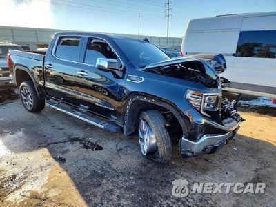 Czwarte zdjęcie samochodu z boku: 2023 GMC SIERRA K1500 SLT VIN:3GTUUDEL8PG158527 - miniatura