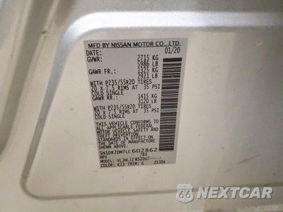 Zdjęcie 14 z 14 samochodu: 2020 NISSAN PATHFINDER PLATINUM VIN:5N1DR2DM7LC602862 - miniatura