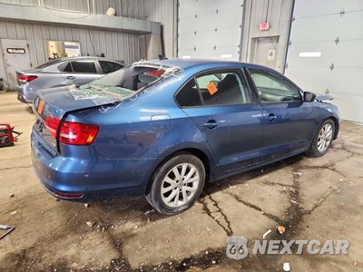 Trzecie zdjęcie samochodu z tyłu: 2015 VOLKSWAGEN JETTA SE VIN:3VWD17AJ2FM292574 - miniatura