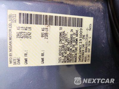 Zdjęcie 12 z 12 samochodu: 2012 NISSAN ALTIMA 2.5 VIN:1N4AL2APXCC193009 - miniatura
