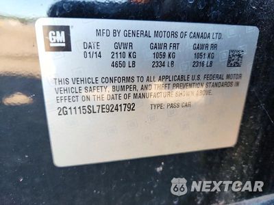 Zdjęcie 12 z 12 samochodu: 2014 CHEVROLET IMPALA LT VIN:2G1115SL7E9241792 - miniatura
