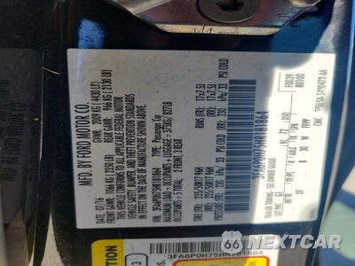 Zdjęcie 12 z 12 samochodu: 2017 FORD FUSION SE VIN:3FA6P0H75HR181864 - miniatura
