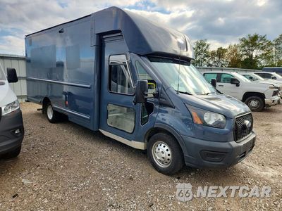 Czwarte zdjęcie samochodu z boku: 2021 FORD TRANSIT DELIVERY TRUCK VIN:1FDDF6P81MKA17605 - miniatura