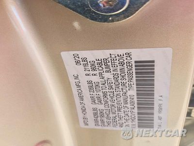 Zdjęcie 12 z 12 samochodu: 2020 HONDA ACCORD LX VIN:1HGCV1F14LA091410 - miniatura