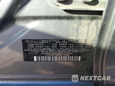 Zdjęcie 12 z 12 samochodu: 2016 HYUNDAI ELANTRA SE VIN:KMHDH4AE0GU571840 - miniatura