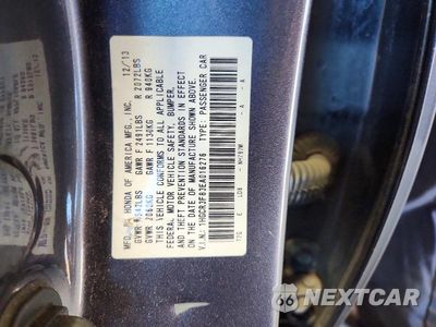 Zdjęcie 12 z 12 samochodu: 2014 HONDA ACCORD EXL VIN:1HGCR3F83EA016276 - miniatura