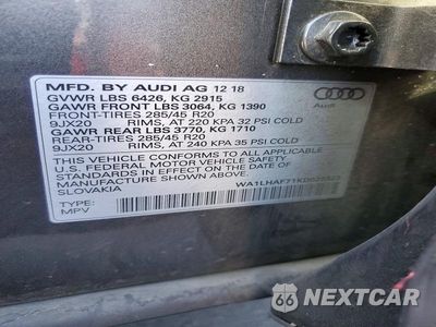 Zdjęcie 14 z 14 samochodu: 2019 AUDI Q7 PREMIUM PLUS VIN:WA1LHAF71KD026323 - miniatura