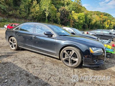 Czwarte zdjęcie samochodu z boku: 2014 AUDI A8 L QUATTRO VIN:WAUR2AFDXEN005229 - miniatura