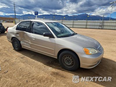 Czwarte zdjęcie samochodu z boku: 2002 HONDA CIVIC LX VIN:2HGES16572H513576 - miniatura