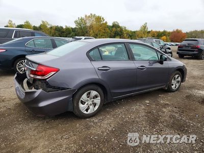 Trzecie zdjęcie samochodu z tyłu: 2014 HONDA CIVIC LX VIN:19XFB2F54EE074474 - miniatura