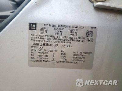 Zdjęcie 13 z 13 samochodu: 2014 CHEVROLET EQUINOX LT VIN:2GNFLGEK1E6181829 - miniatura