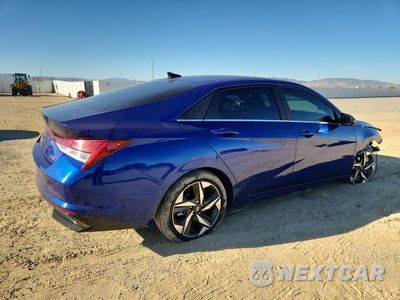 Trzecie zdjęcie samochodu z tyłu: 2023 HYUNDAI ELANTRA LIMITED VIN:KMHLN4AJ1PU086365 - miniatura