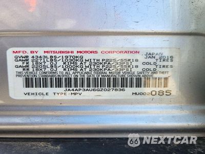 Zdjęcie 12 z 12 samochodu: 2016 MITSUBISHI OUTLANDER SPORT ES VIN:JA4AP3AU6GZ027836 - miniatura