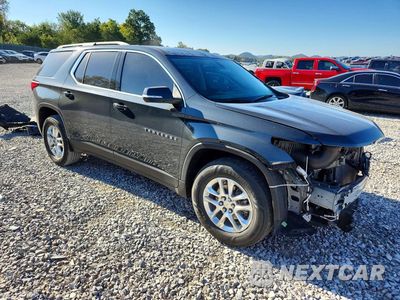 Czwarte zdjęcie samochodu z boku: 2021 CHEVROLET TRAVERSE LT VIN:1GNERGKW9MJ114172 - miniatura