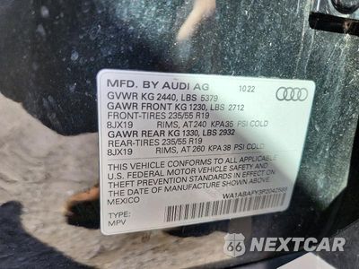 Zdjęcie 13 z 13 samochodu: 2023 AUDI Q5 PREMIUM 40 VIN:WA1ABAFY3P2042589 - miniatura