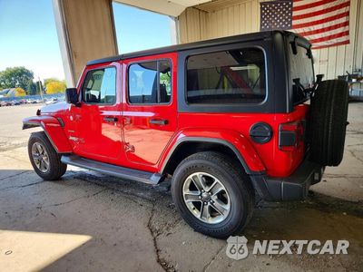 Drugie zdjęcie samochodu z przodu: 2019 JEEP WRANGLER UNLIMITED SAHARA VIN:1C4HJXEN7KW687667 - miniatura