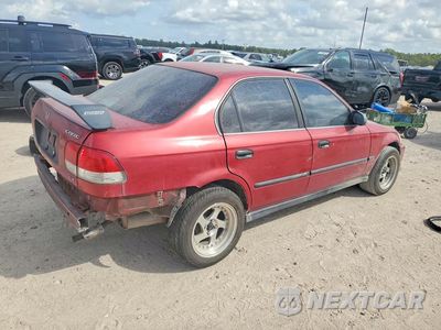 Trzecie zdjęcie samochodu z tyłu: 1998 HONDA CIVIC LX VIN:1HGEJ6675WL044143 - miniatura