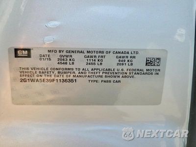 Zdjęcie 13 z 13 samochodu: 2015 CHEVROLET IMPALA LIMITED LS VIN:2G1WA5E39F1136351 - miniatura