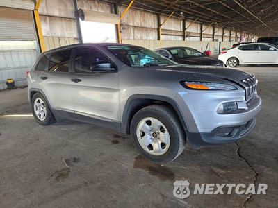 Czwarte zdjęcie samochodu z boku: 2017 JEEP CHEROKEE SPORT VIN:1C4PJLAB6HW626626 - miniatura