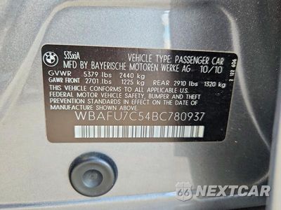 Zdjęcie 12 z 12 samochodu: 2011 BMW 535 XI VIN:WBAFU7C54BC780937 - miniatura