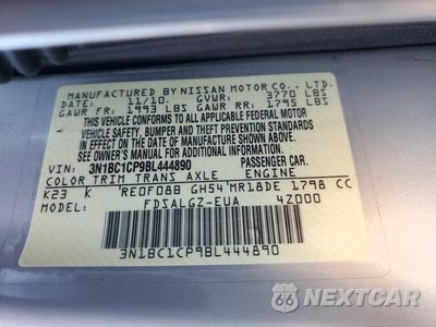 Zdjęcie 13 z 13 samochodu: 2011 NISSAN VERSA 1.8 S VIN:3N1BC1CP9BL444890 - miniatura