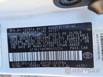 Zdjęcie 13 z 13 samochodu: 2021 TOYOTA CAMRY XSE V6 VIN:4T1KZ1AK9MU055254 - miniatura