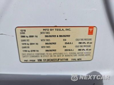 Zdjęcie 14 z 14 samochodu: 2018 TESLA MODEL X VIN:5YJXCAE22JF141144 - miniatura