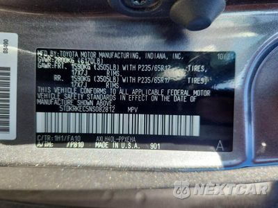Zdjęcie 13 z 13 samochodu: 2022 TOYOTA SIENNA LE VIN:5TDKRKEC5NS082812 - miniatura