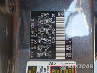 Zdjęcie 12 z 12 samochodu: 2010 TOYOTA CAMRY BASE/SE/LE/XLE VIN:4T1BF3EKXAU076544 - miniatura