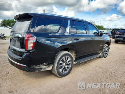 Trzecie zdjęcie samochodu z tyłu: 2022 CHEVROLET TAHOE C1500 LT VIN:1GNSCNKD7NR331729 - miniatura