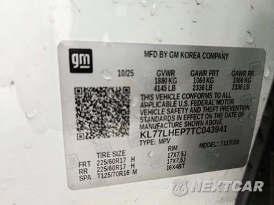 Zdjęcie 14 z 14 samochodu: 2026 CHEVROLET TRAX 1LT VIN:KL77LHEP7TC043941 - miniatura