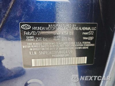 Zdjęcie 13 z 13 samochodu: 2021 HYUNDAI SONATA SEL PLUS VIN:5NPEJ4J28MH124729 - miniatura