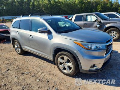 Czwarte zdjęcie samochodu z boku: 2015 TOYOTA HIGHLANDER LIMITED VIN:5TDDKRFH9FS077520 - miniatura