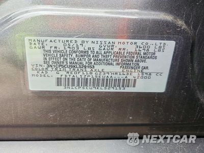 Zdjęcie 12 z 12 samochodu: 2019 NISSAN KICKS SV VIN:3N1CP5CU9KL529153 - miniatura